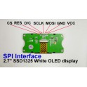 SPI 2.7 OLED 128x64 SSD1325 Graphic 