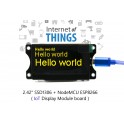 IoT ESP8266 NodeMCU + 2.42" OLED display module Board - White