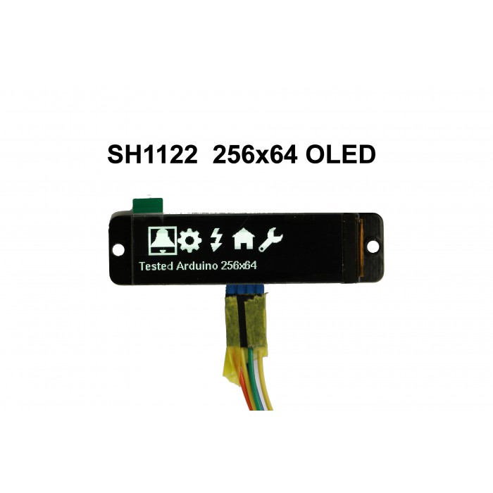  II2C 2.08" 256x64 Monochrome Graphic OLED Display Module